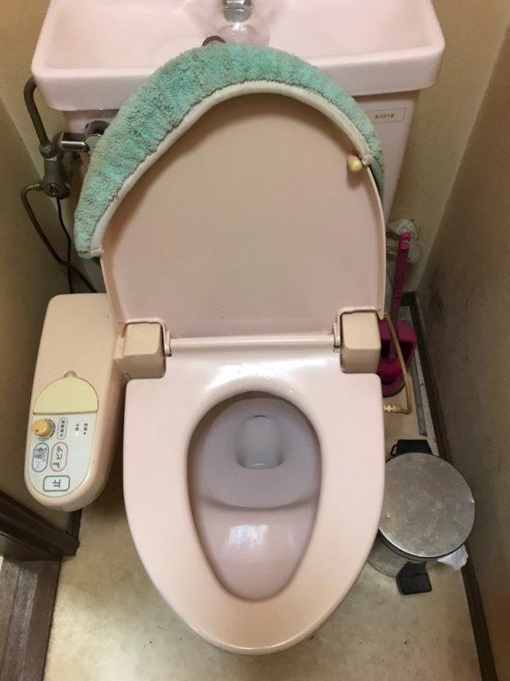 トイレのウォシュレット交換前