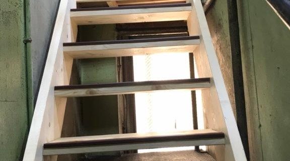 木製階段 造作後の画像