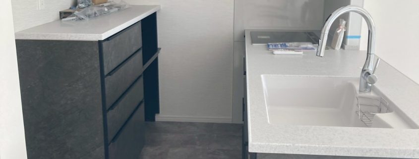 東京都大田区S様邸 キッチンリフォーム後 対面型システムキッチン タカラスタンダード レミュー